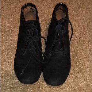 black high heel boots